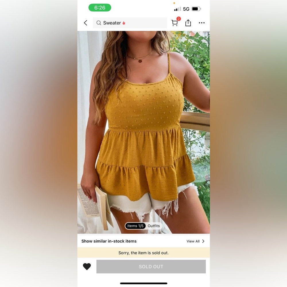 Yellow blouse
